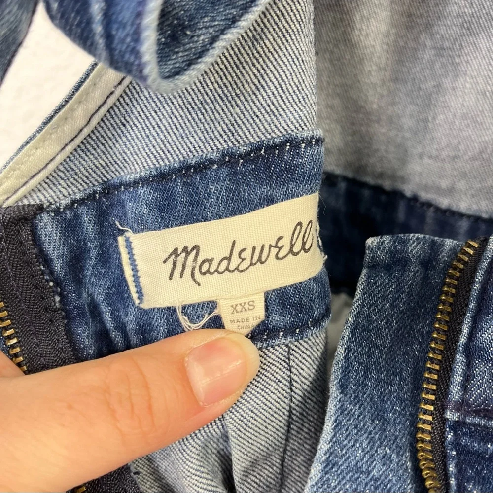 Madewell Tie-Back Denim‎ Jumpsuit size XXS Women’s Coveralls